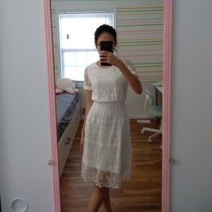 Lacy white dress